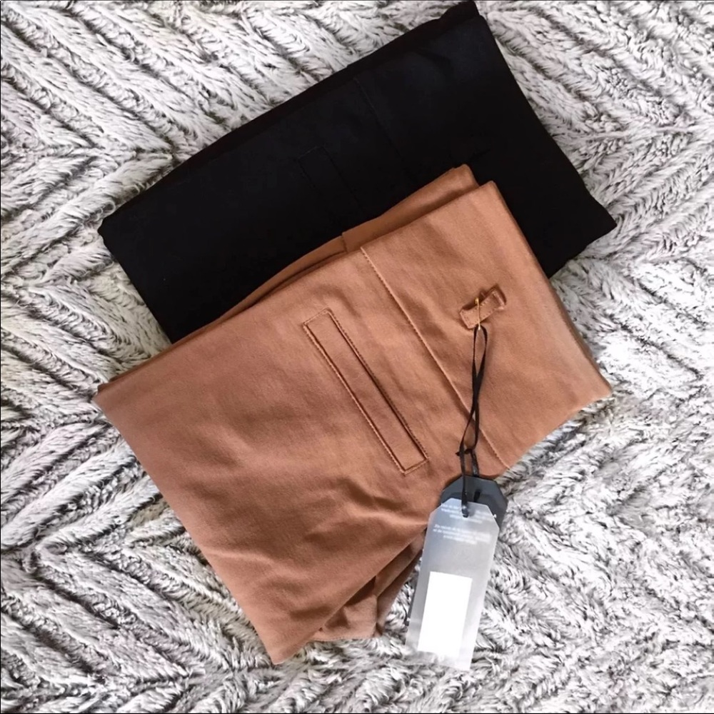 NINA HIGH RISE BLACK PANTS WITH BELT INCLUDED - Picture 7 of 8